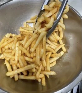 Fries at Rooster's Wings & Brew.