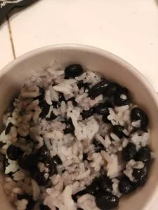 Rice & Beans at Rooster's Wings & Brew.