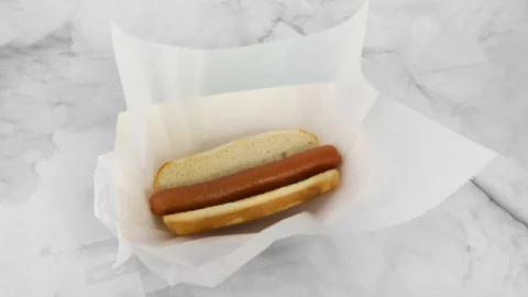 Hot Dog at Rooster's Wings & Brew.