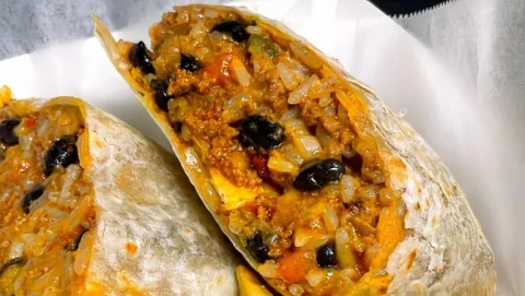 Chili Wrap or Roll with Fries at Rooster's Wings & Brew.