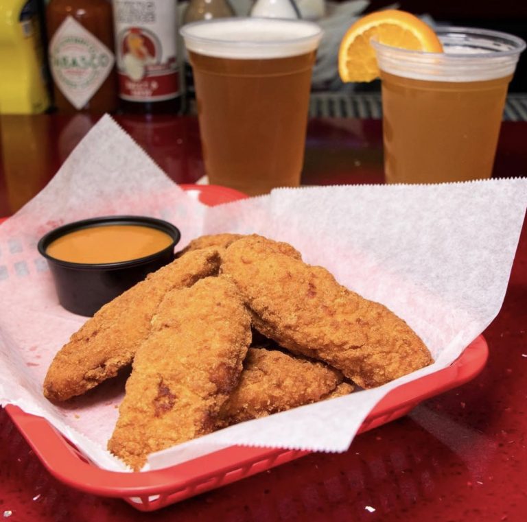 Chicken tenders at Rooster’s Wings & Brew