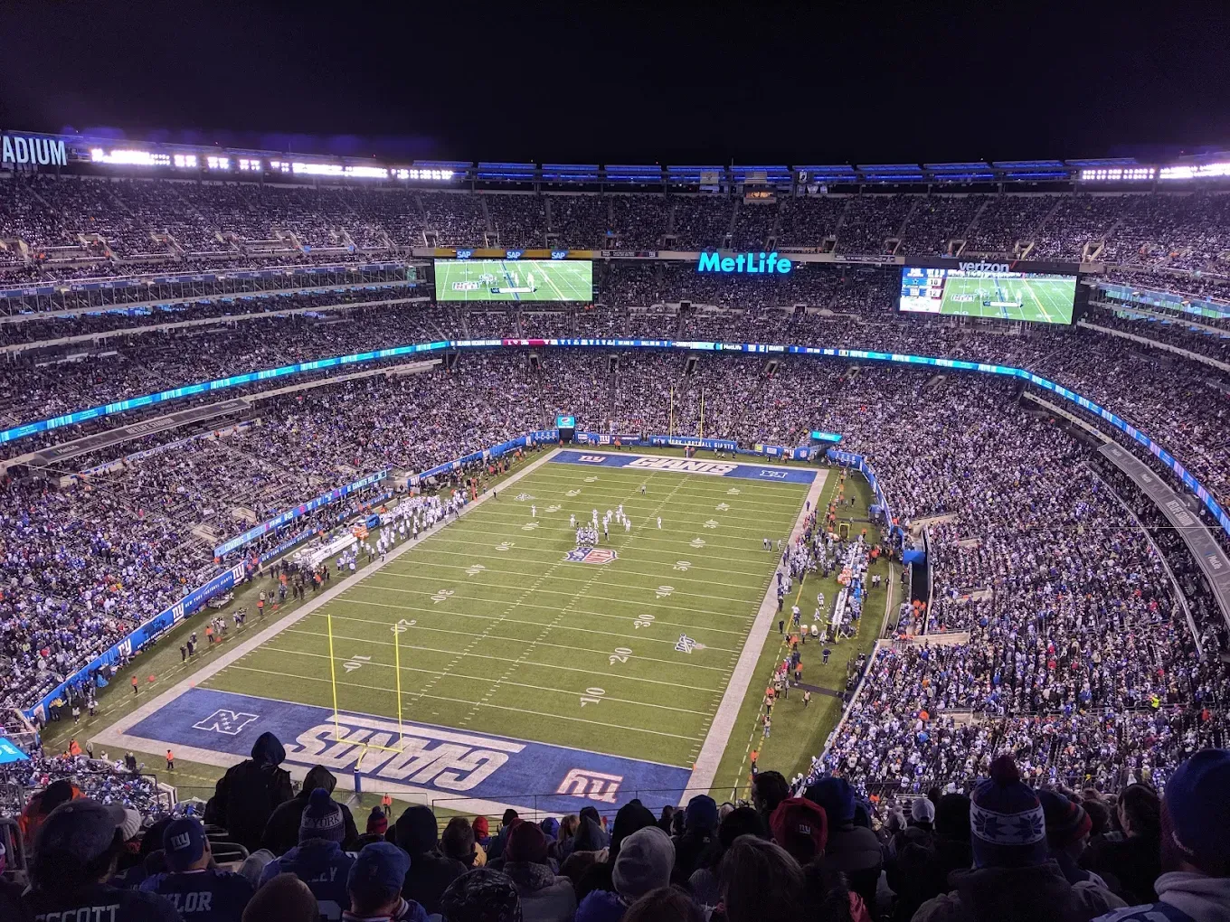 New York Giants game at MetLife Stadium