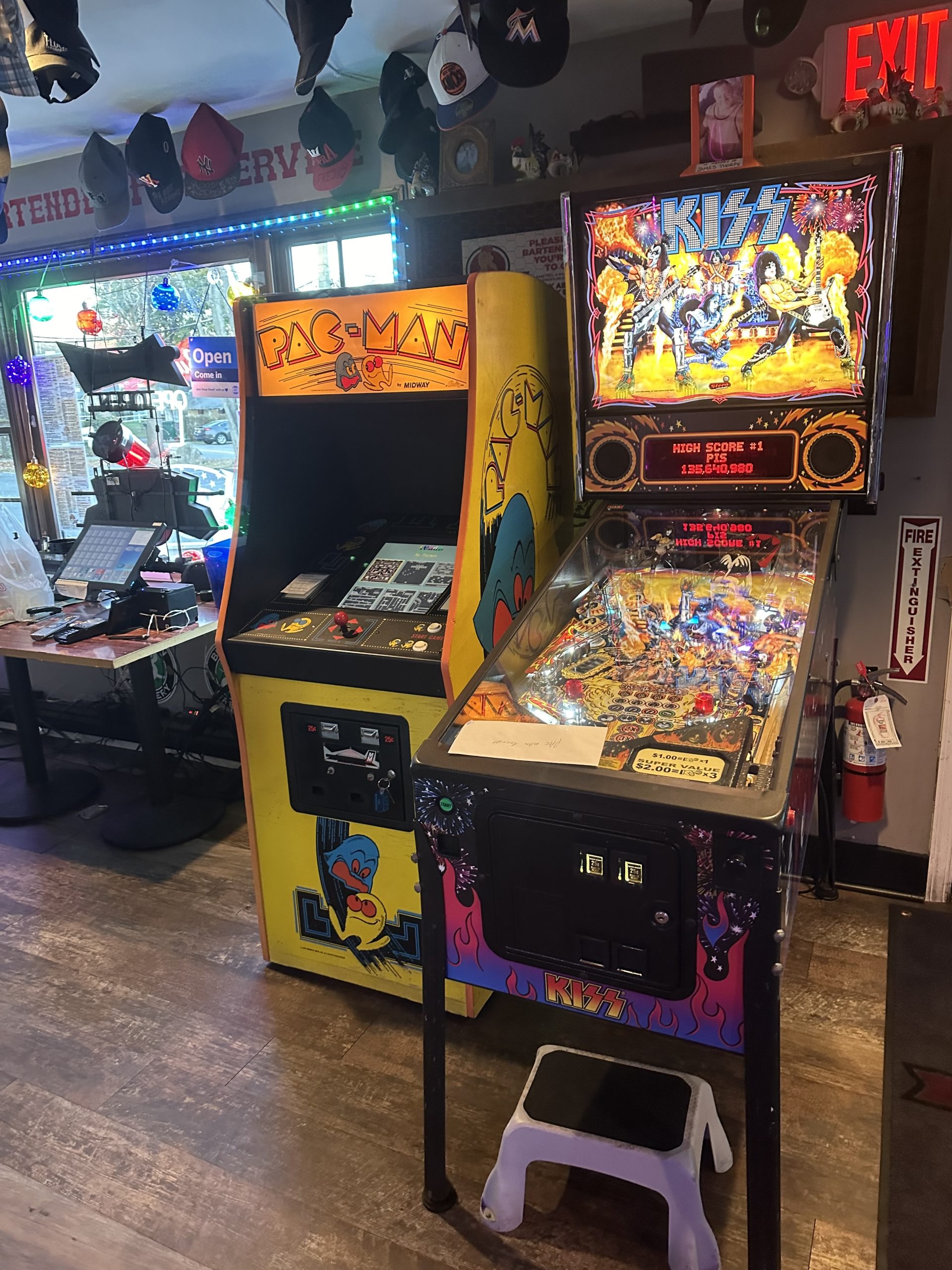Arcade fun at Roosters Wings and Brew