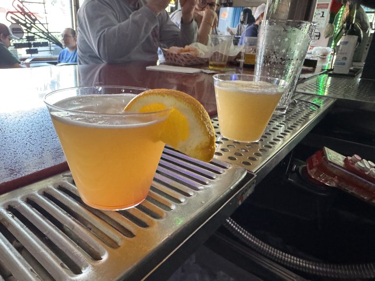Cocktails served at the bar at Roosters Wings & Brew in Mohegan Lake, NY