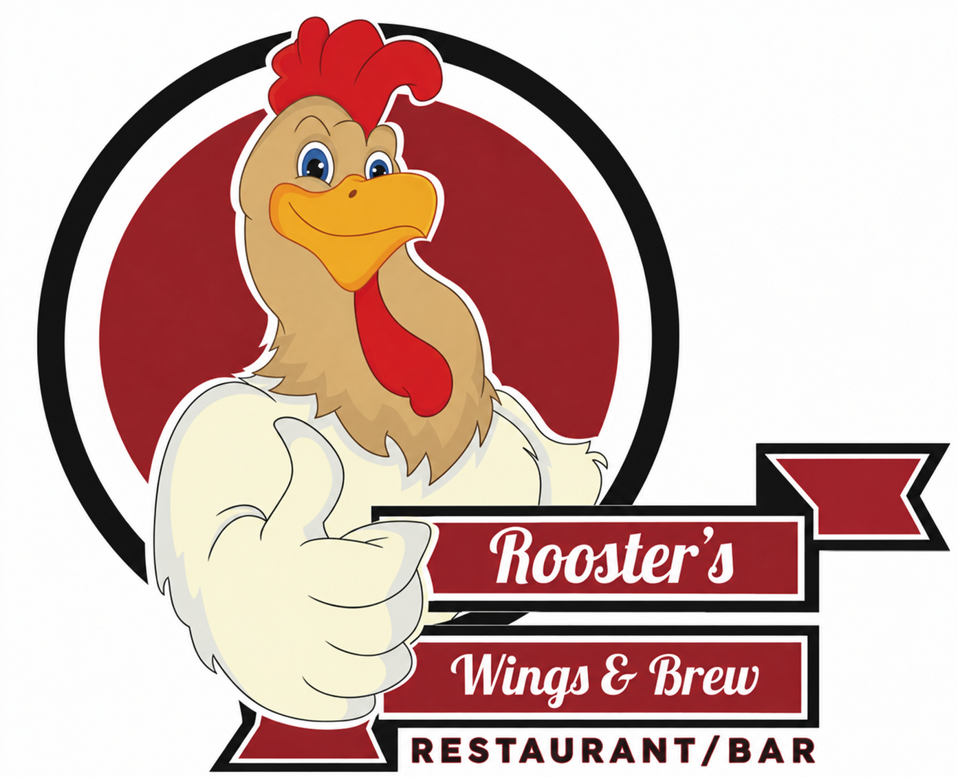 Rooster's Wings & Brew Restaurant Bar logo