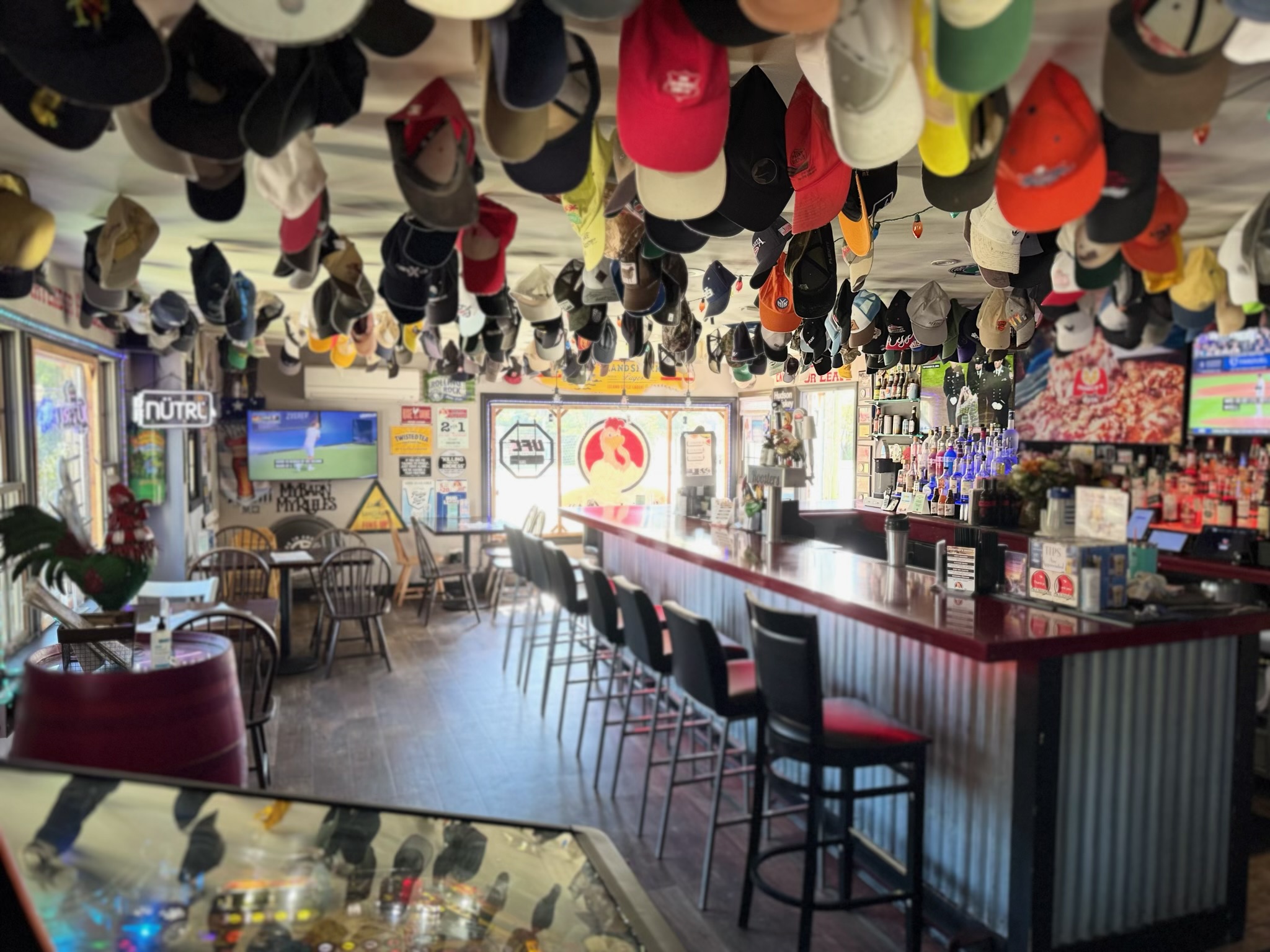 Inside Roosters Wings and Brew restaurant and bar