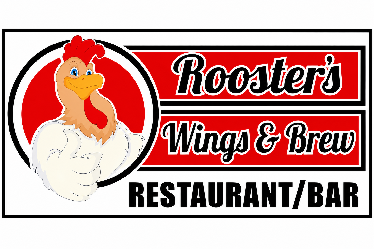 Rooster's Wings & Brew Restaurant Bar logo